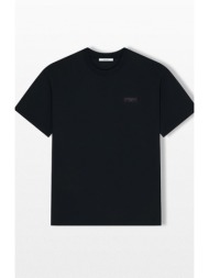 givenchy ανδρικό μαύρο t-shirt with givenchy paris gros grain