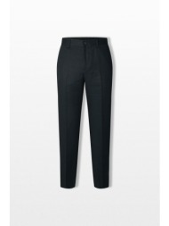 selected homme ανδρικό μαύρο linen regular fit trousers