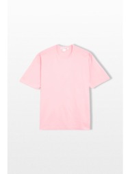 comme des garçons shirt ανδρικό ροζ logo print t-shirt
