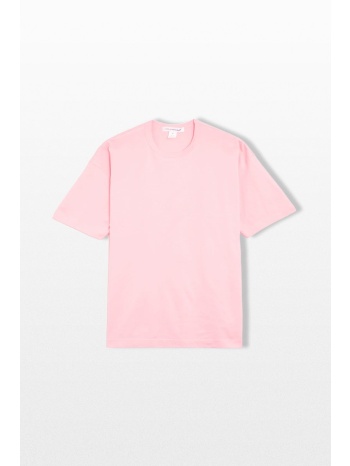 comme des garçons shirt ανδρικό ροζ logo print t-shirt