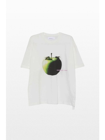 peacemaker ανδρικό λευκό oversized tee apple print
