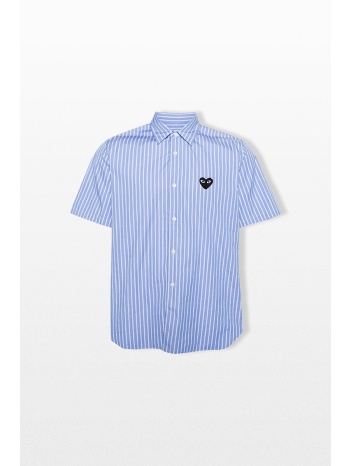 comme des garçons play ανδρικό μπλε heart-patch striped