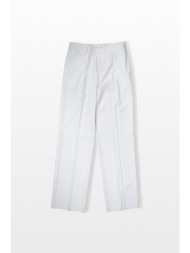lardini ανδρικό λευκό relaxed fit trousers