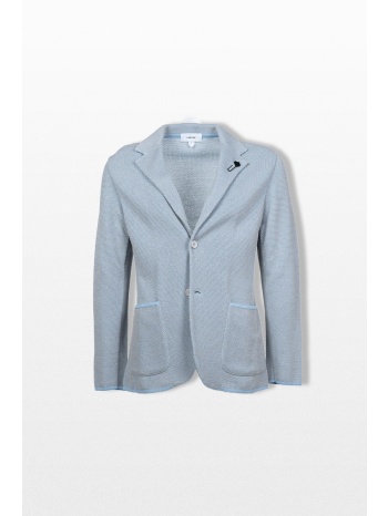lardini ανδρικό μπλε knitted blazer