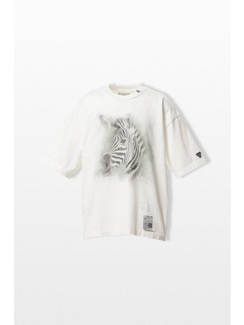 maison mihara yasuhiro ανδρικό λευκό horse printed t-shirt