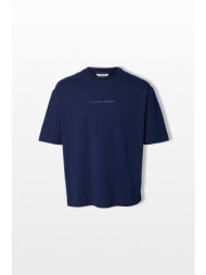 selected homme ανδρικό μπλε relaxed fit t-shirt