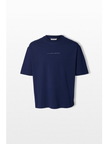 selected homme ανδρικό μπλε relaxed fit t-shirt