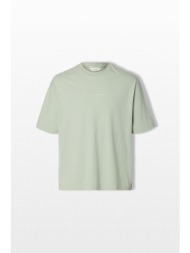 selected homme ανδρικό γκρι relaxed fit t-shirt