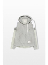 maison mihara yasuhiro ανδρικό γκρι track jacket combined parka