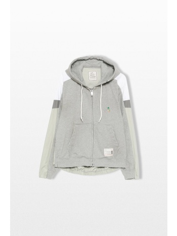 maison mihara yasuhiro ανδρικό γκρι track jacket combined