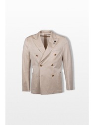 lardini ανδρικό μπεζ double breasted blazer