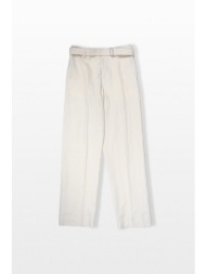 lardini ανδρικό λευκό regular fit trousers