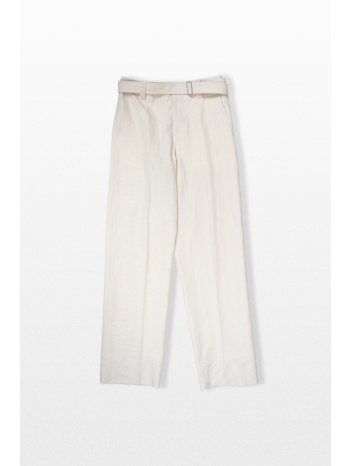 lardini ανδρικό λευκό regular fit trousers
