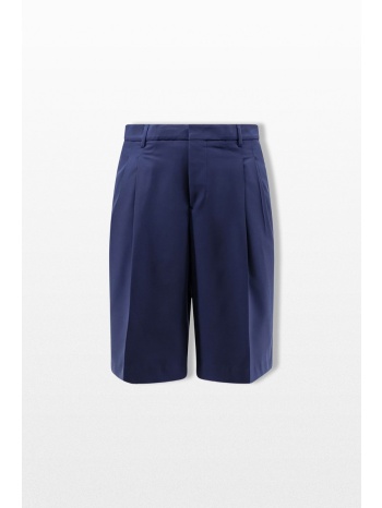 ami paris ανδρικό μπλε wide bermuda shorts