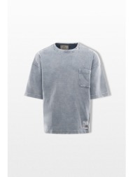 maison mihara yasuhiro ανδρικό γκρι bleached t-shirt