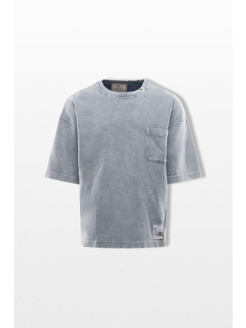 maison mihara yasuhiro ανδρικό γκρι bleached t-shirt