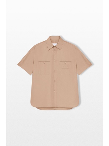 givenchy ανδρικό μπεζ couture seam shirt