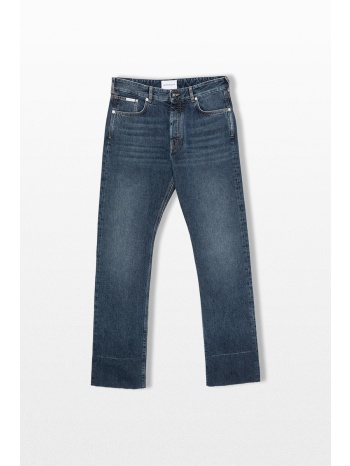 givenchy ανδρικό μπλε faded-wash raw-cut jeans