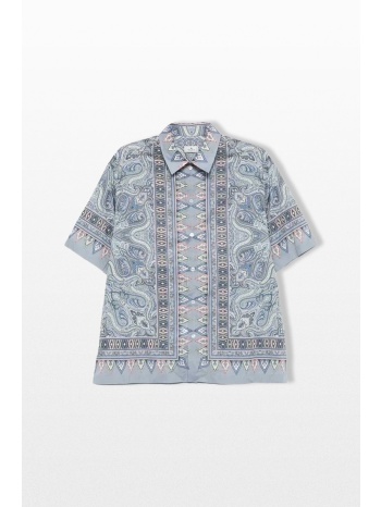 etro ανδρικό πολύχρωμο paisley shirt