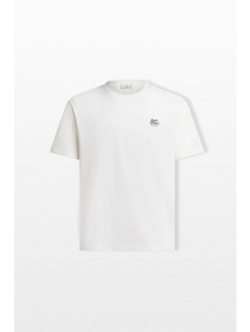 etro ανδρικό λευκό printed cotton t-shirt σε προσφορά