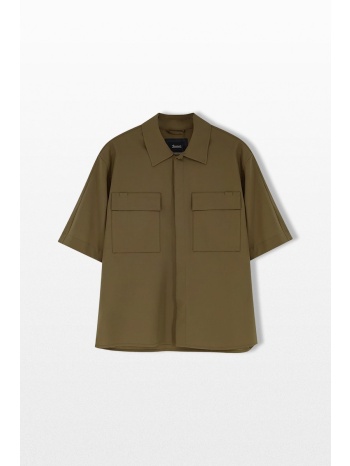 herno ανδρικό χακί laminar shirt
