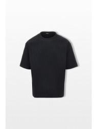 herno ανδρικό μαύρο waffle t-shirt