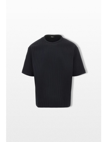 herno ανδρικό μαύρο waffle t-shirt