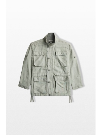 g-star ανδρικό πράσινο field smock jacket σε προσφορά