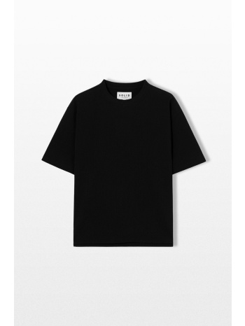 solid homme ανδρικό μαύρο crinkle string t-shirt σε προσφορά