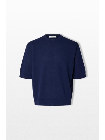 selected homme ανδρικό μπλε crew neck t-shirt σε προσφορά