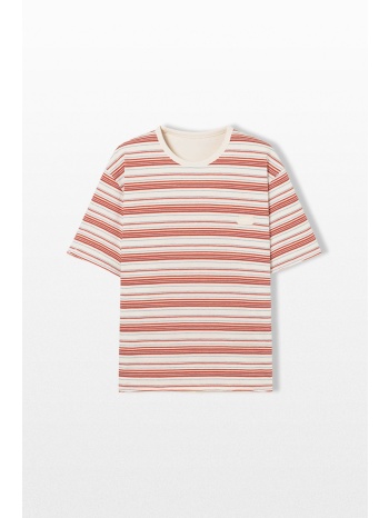 solid homme ανδρικό λευκό striped layered t-shirt σε προσφορά