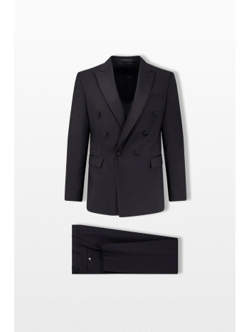 corneliani ανδρικό μπλε double-breasted tuxedo suit
