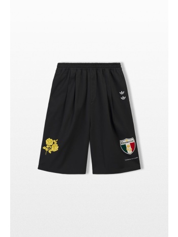 adidas x willy chavarria ανδρικό μαύρο long twill shorts