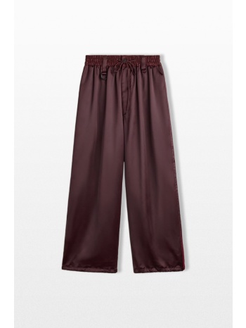 y-3 ανδρικό μπορντό gradient 3-stripes satin sweatpants