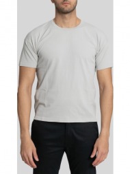 ανδρικό λευκό short-sleeve fitted t-shirt/white roberto collina