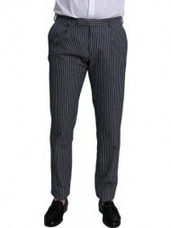 ανδρικό μπλε geometric pattern tailored trousers cc-corneliani
