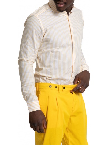ανδρικό κίτρινο yellow summer fit shirt caliban σε προσφορά