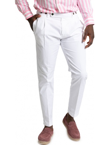 ανδρικό λευκό white `barber` trousers berwich σε προσφορά