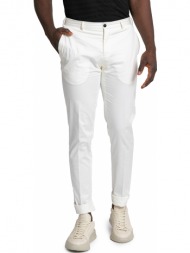 ανδρικό λευκό white cotton trousers pal zileri
