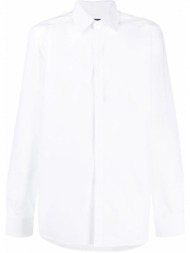 ανδρικό λευκό cotton long-sleeve shirt/white dolce & gabbana