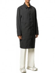 ανδρικό μαύρο single-breasted mid-length coat valentino