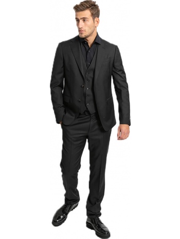 ανδρικό μαύρο single-breasted three-piece suit/black z zegna σε προσφορά