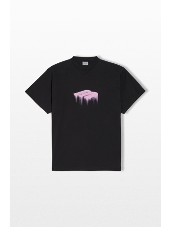 balenciaga ανδρικό μαύρο wet brush oversized t-shirt