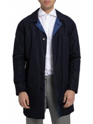 ανδρικό μπλε button-up raincoat jacket/blue cc-corneliani