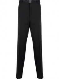 ανδρικό μαύρο belted wool tailored trousers givenchy