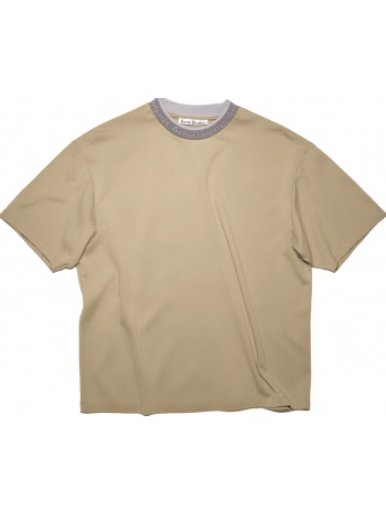 ανδρικό μπεζ logo binding t-shirt/beige acne studios σε προσφορά