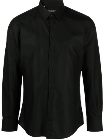 ανδρικό μαύρο pinstripe long-sleeve cotton shirt dolce  σε προσφορά