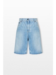 dolce&gabbana ανδρικό μπλε denim bermuda shorts