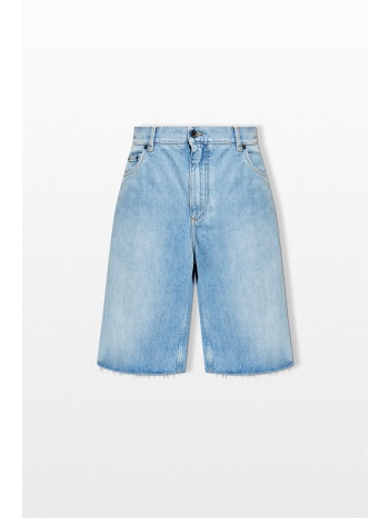 dolce&gabbana ανδρικό μπλε denim bermuda shorts