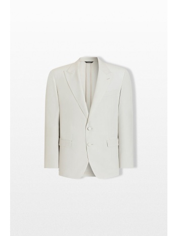 dolce&gabbana ανδρικό μπεζ wool poplin blazer σε προσφορά